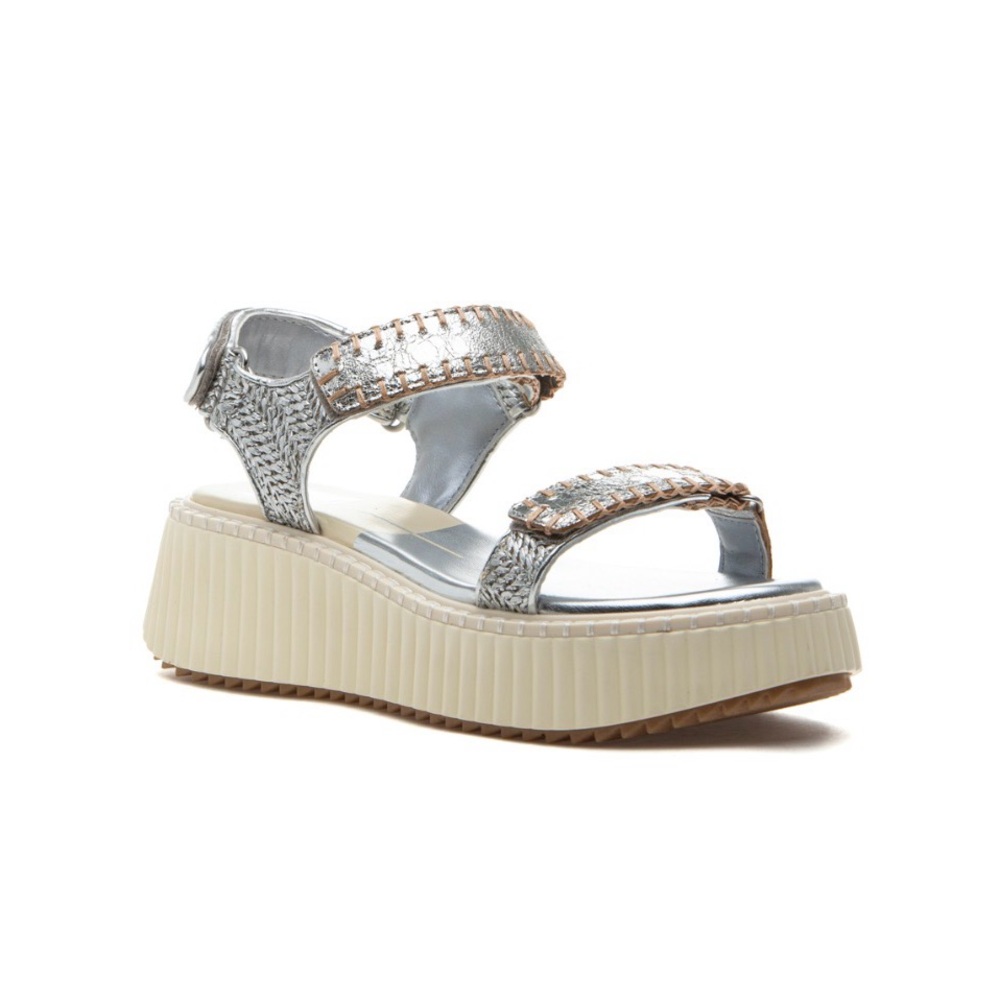 Dolce Vita DEBRA SANDAL SILVER DISTRESSED LEATHER